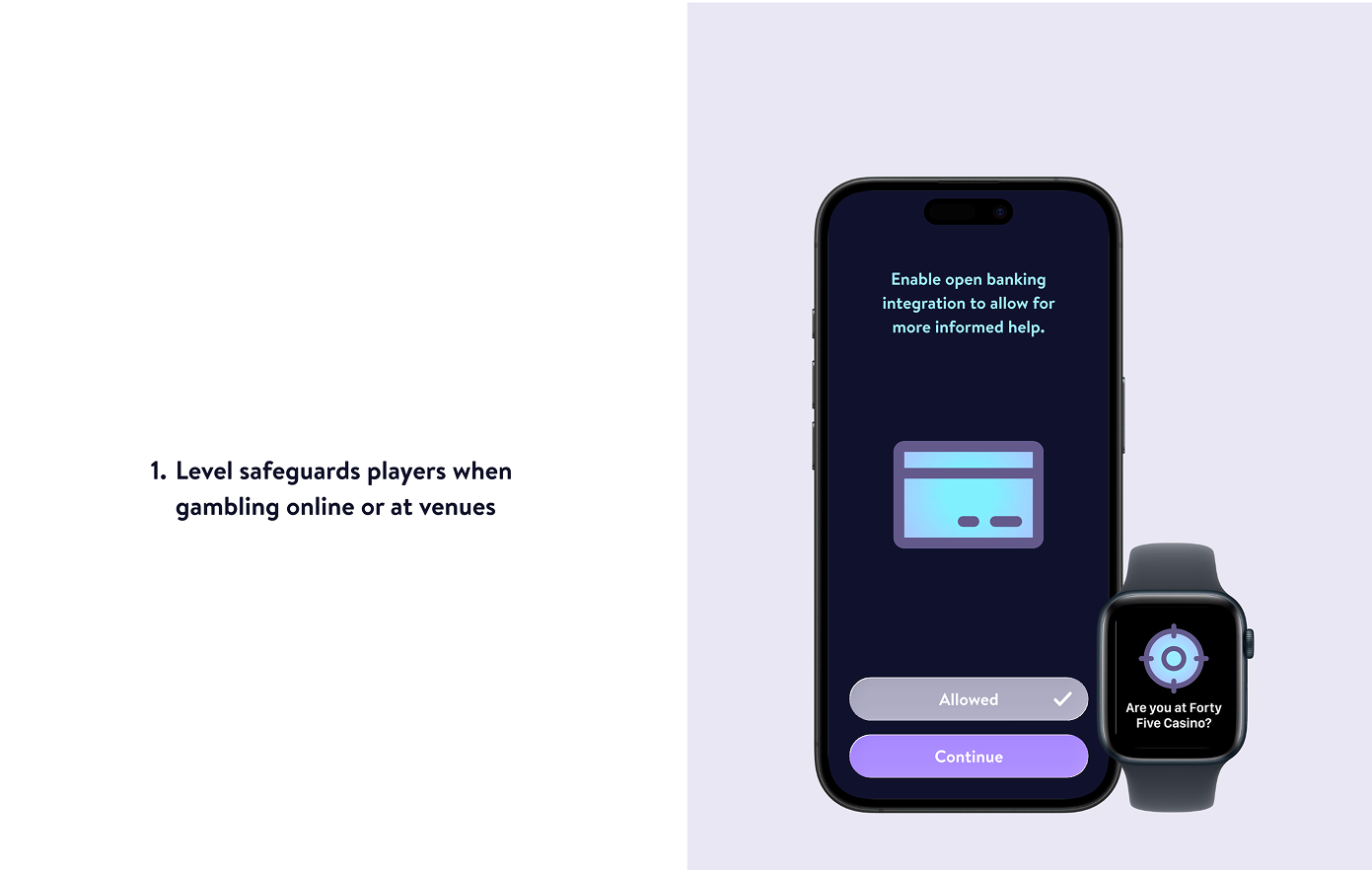 Open banking integration screen